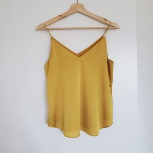🚫SOLD🚫 Express Downtown Cami Petite XS gold mustard
